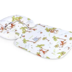 Paturica impermeabila cu tetiera detasabila model Jungle