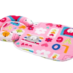 Paturica impermeabila cu tetiera detasabila model Pisicute