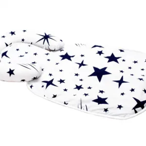 Paturica impermeabila cu tetiera detasabila model Stelute