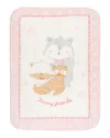Paturica moale Super Soft 110 x 140 cm Funny Friends Pink