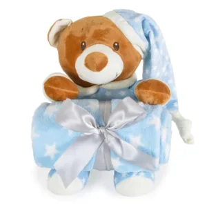 Paturica pentru bebelusi Cangaroo 90 x 75 cm Addie Bear Albastru