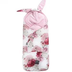 Paturica pentru caruciorscaun auto Floo for Baby Footmuff Peonies Pink