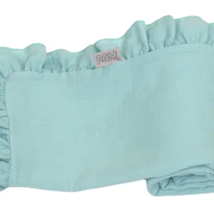 Paturica pentru copii Amy 110x85cm din bumbac muselina cu doua fete Mint
