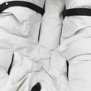 Paturica pentru scoica si carucior MimiNu Premium cu volanas si dantela 90x90 cm Meadow