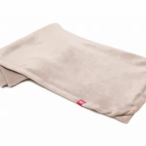 Paturica pufoasa de plus bej KidsDecor din polyester 120x150 cm