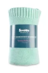 Paturica tricotata de bumbac si bambus Sensillo 100x80 cm menta