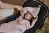 Paturica universala pentru scoica auto bumbacmuselina Sleepee Pink light 1.5 Tog