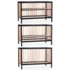 Patut Childhome Cot 97 fag 60x120 cm naturalnegru
