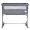 Patut Co-Sleeper Moni Mystery Grey 93x69x72-84 cm multifunctional cu laterala culisanta