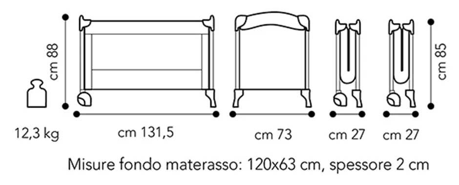 Patut Voiaj Brevi Dolce Sogno 002 pliabil