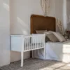 Patut balansoar co-sleeping din lemn Noble alb 90 x 40 cm