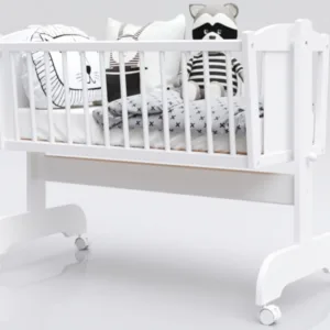 Patut balansoar pentru bebelusi 90x40 cm Nichiduta Micul Koala Alb