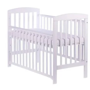 Patut bebe Olek alb din lemn masiv