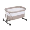Patut co-sleeper BabyGo Vivaldi beige reglabil pe inaltime
