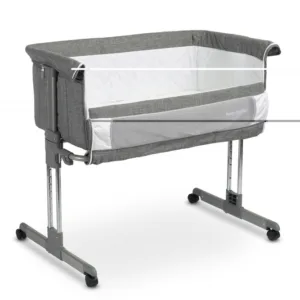 Patut co-sleeping cu saltea si reglare in 7 pozitii Caretero Sleep2gether grafit