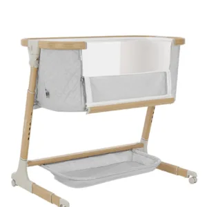 Patut co-sleeping cu sistem de leganare Carrello Prima Cloud Grey