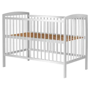 Patut copii din lemn Anzel 120x60 cm alb
