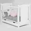 Patut copii din lemn Hubners Laura 120x60 alb cu sertar