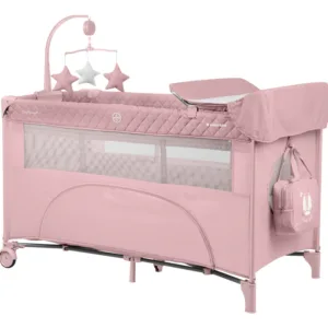 Patut cu doua nivele Kikkaboo Nighty Night Pink