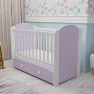 Patut cu sertar Miki alb-violet D121
