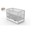 Patut cu sertar Vessanti Ares gri + Saltea Cocos 10 cm