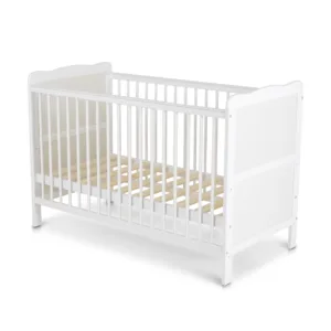 Patut din lemn 120x60 cm multifunctional transformabil in patut junior Cangaroo Albero Alb