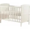 Patut din lemn FreeON Lory transformabil pentru bebe si junior 120x60 cm din lemn de pin si mdf white