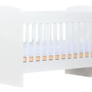Patut din lemn Nichiduta Sweet Dreams Vip 120x60 cm cu laterala culisanta si detasabila