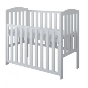 Patut din lemn Tobi alb 100 x 50 cm cu laterala culisanta