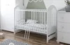 Patut din lemn pentru copii Tymon alb 120 x 60 cm