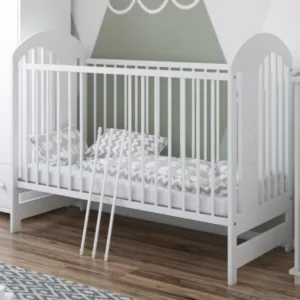 Patut din lemn pentru copii Tymon alb 120 x 60 cm