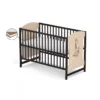 Patut fara sertar Vessanti Milo Girafa Crem cu wenge + Saltea Cocos 12 cm