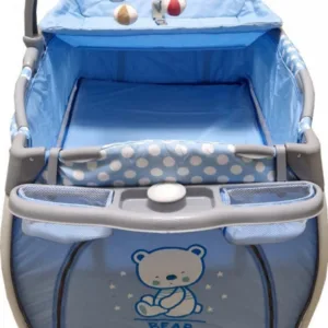 Patut pentru copii Baby Care PRO FRW Albastru Pliabil