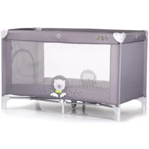 Patut pentru copii Chipolino Capri Bear Grey pliabil