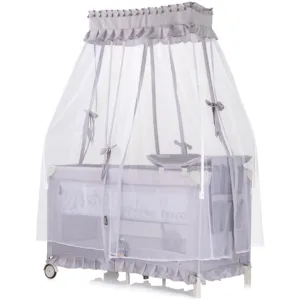 Patut pentru copii Chipolino Palace Hippo grey pliabil