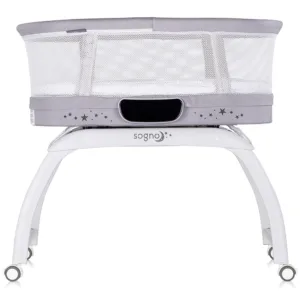 Patut pentru copii Chipolino Sogno 2 in 1 grey cu leganare si cantar integrat