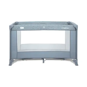 Patut pliabil pentru copii Carina Blue Stars cu geanta de transport