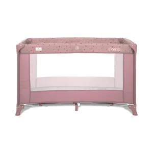 Patut pliabil pentru copii Carina Pink Stars cu geanta de transport