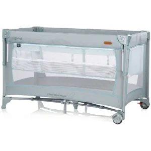 Patut pliabil pentru copii Chipolino Glory Basil cu laterala culisanta si doua nivele