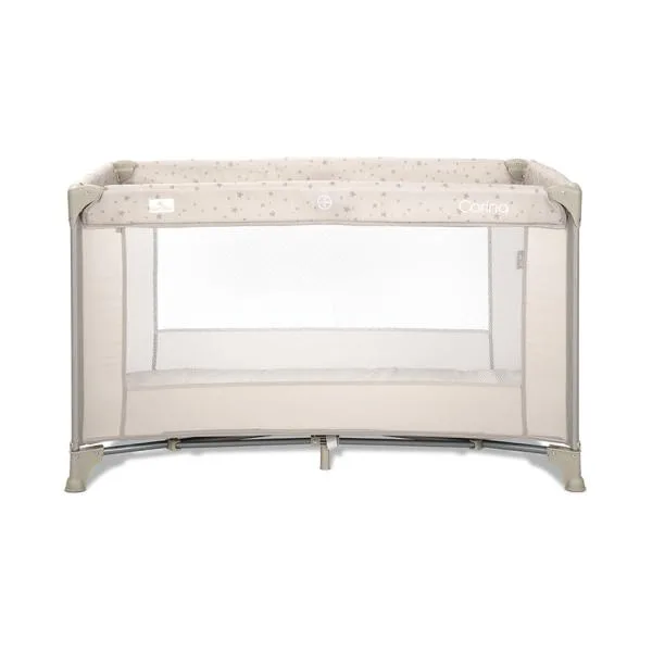 Patut pliabil pentru copii Lorelli Carina Beige Stars