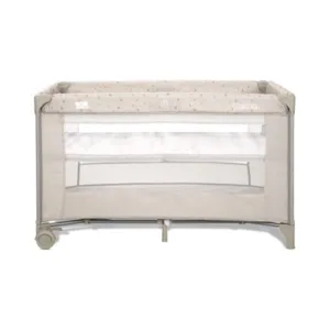 Patut pliabil pentru copii Lorelli Carina Beige Stars