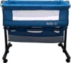 Patut transformabil in balansoar Baby Care Co-Sleeper Albastru Turquoise Cu plasa insecte si cosulet depozitare
