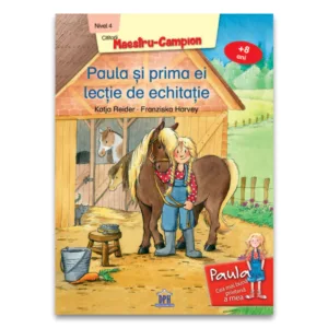 Paula si prima ei lectie de echitatie