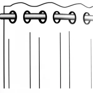 Perdea cu inele Katy Roz L140 x H240 cm