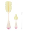 Perie pentru biberoane 3in1 KikkaBoo Brush Pink