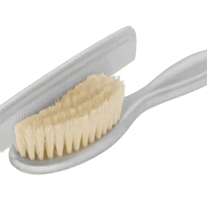 Perie si pieptan pentru bebelus Stone grey Rotho-babydesign