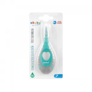 Periuta de dinti Akuku pentru bebelusi si copii mintgrey 0-2 ani