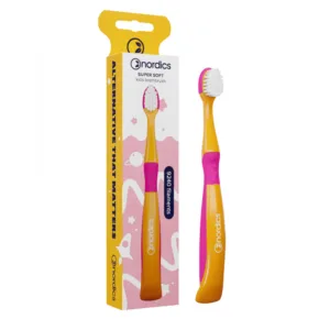 Periuta de dinti copii Premium 9240 filamente super moale portocaliu Nordics