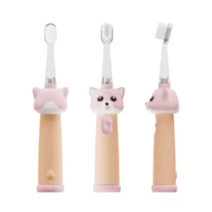 Periuta de dinti electrica Vitammy ePUPPY Roz pentru copii 0-6 ani