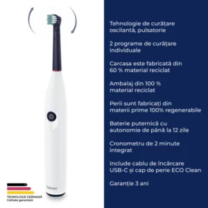 Periuta de dinti electrica rotativa Green Planet TB 15 Beurer